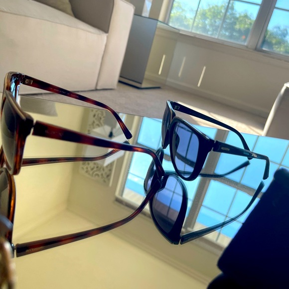 2 VALENTINO Sunglasses BLACK and BROWN Bundle! - Picture 3 of 12